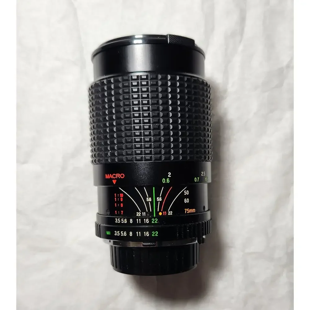 Five Star Minolta Mount Zoom Lens 35-75MM Wide Angle Toyo Optics Pre-owned